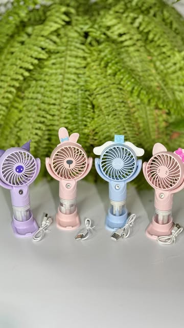 تصویر فن پنکه ای قابل چرخش با بخور سرد 