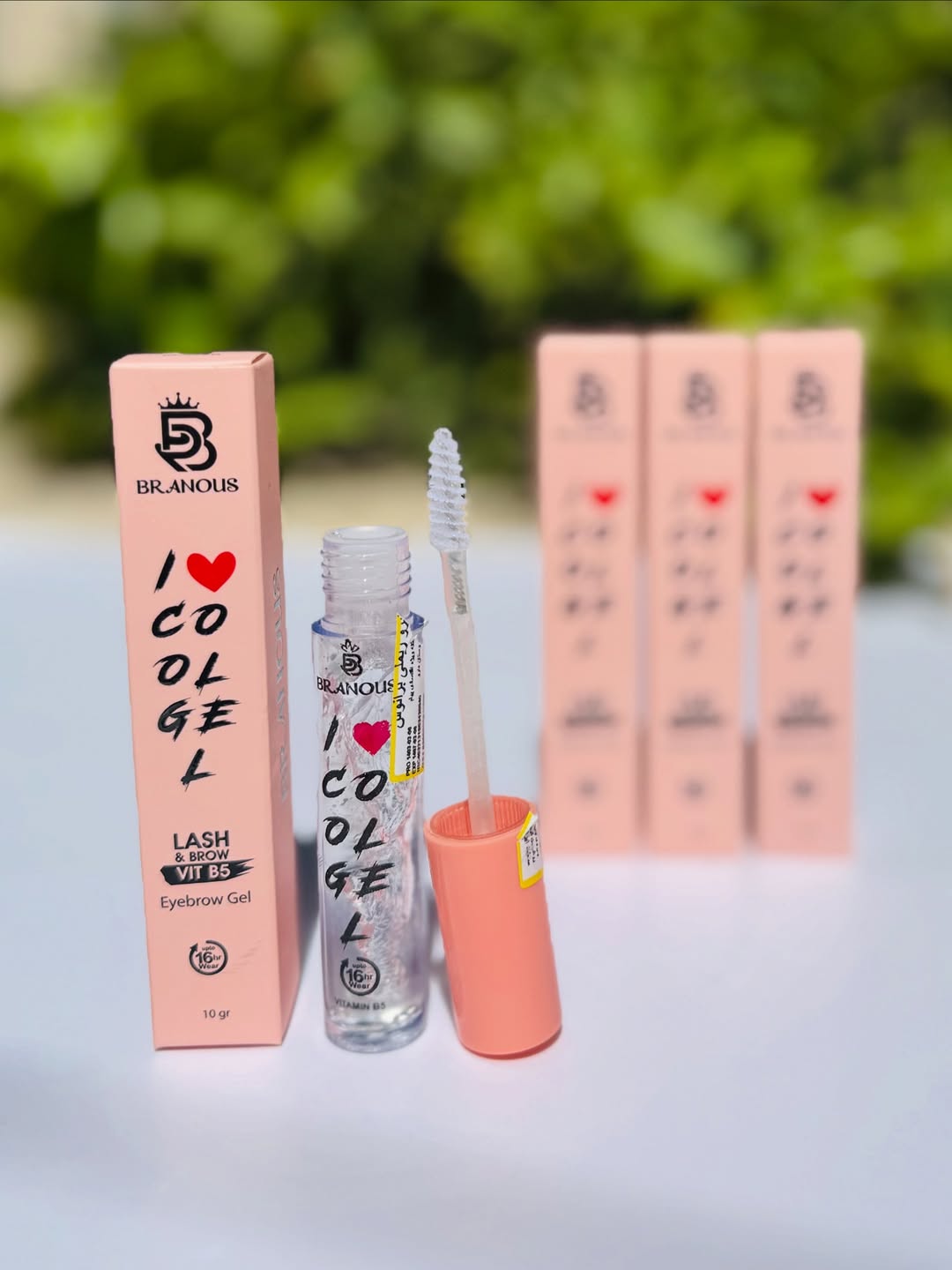 تصویر ژل شفاف مژه و ابرو برند Branous 